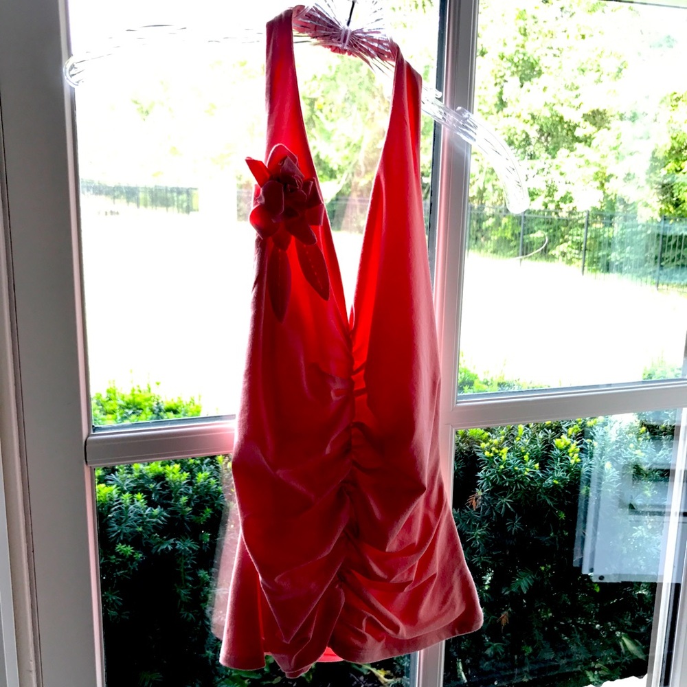 Cure Summer halter top. Beautiful vibrant pink color - cotton
